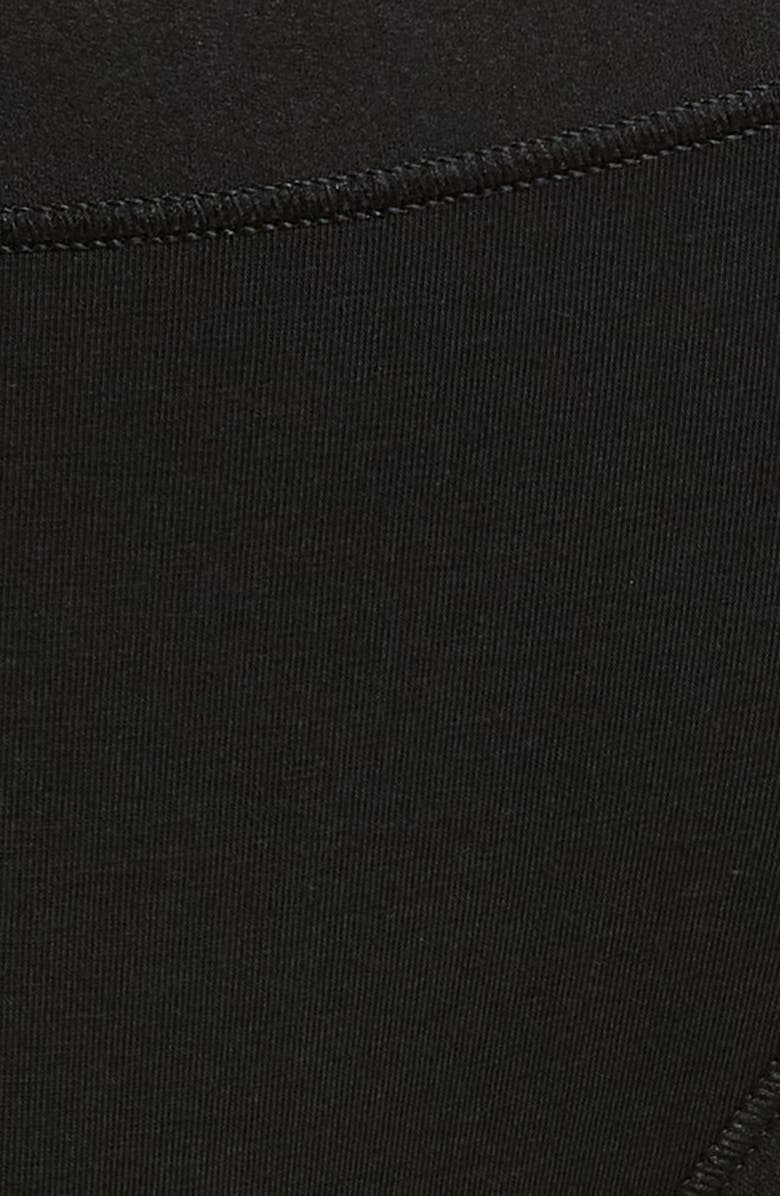 Wacoal Understated Cotton Blend Bikini, Alternate, color, Black