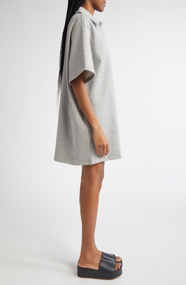Stand Studio Kennedi Oversize Organic Cotton Jersey Polo Dress, Alternate, color, 