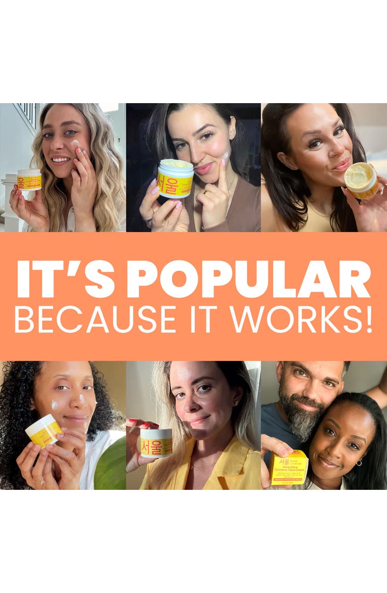 Seoul Ceuticals Ultra Glow Korean Turmeric Face Cream, Alternate, color, Clear