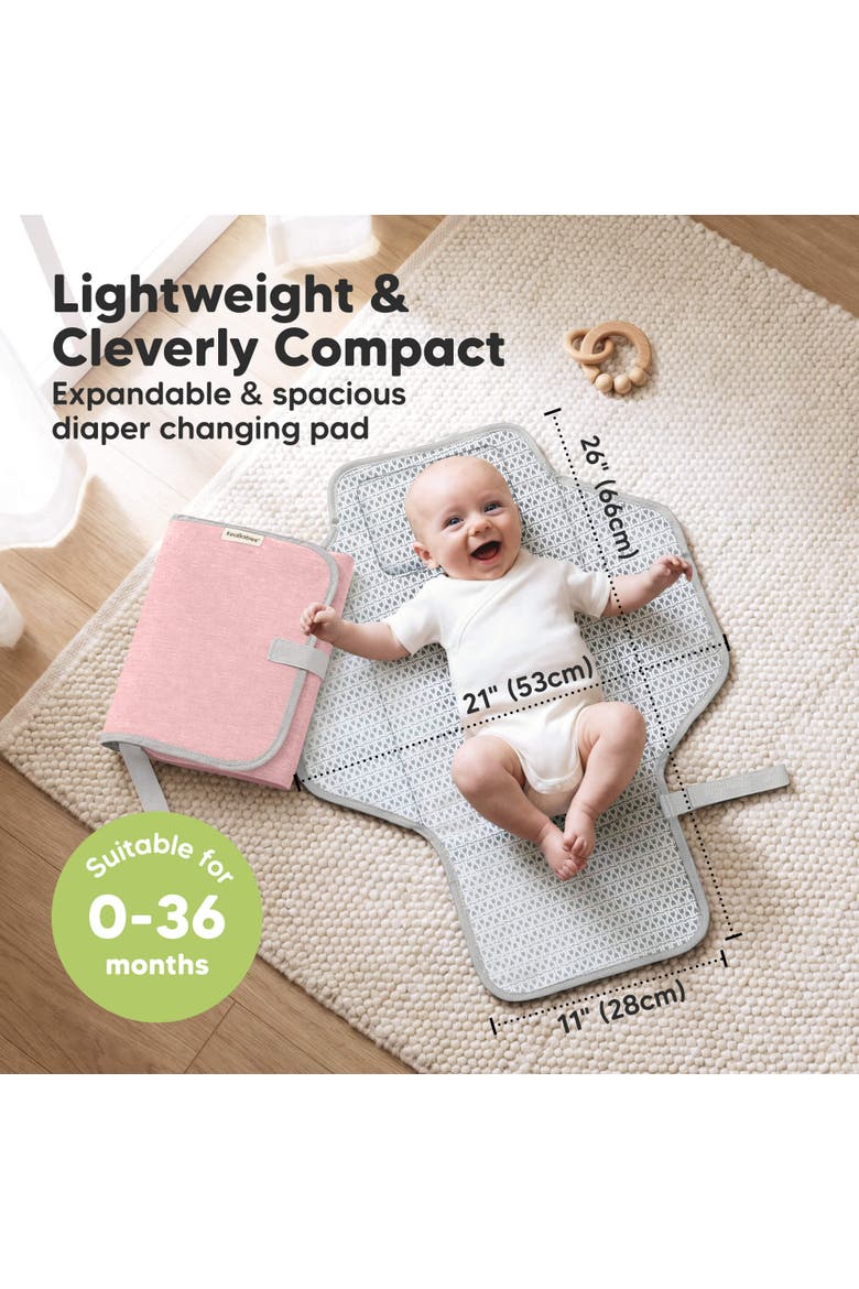 Flex Diaper Changing Pad, Alternate, color, Sweet Pink