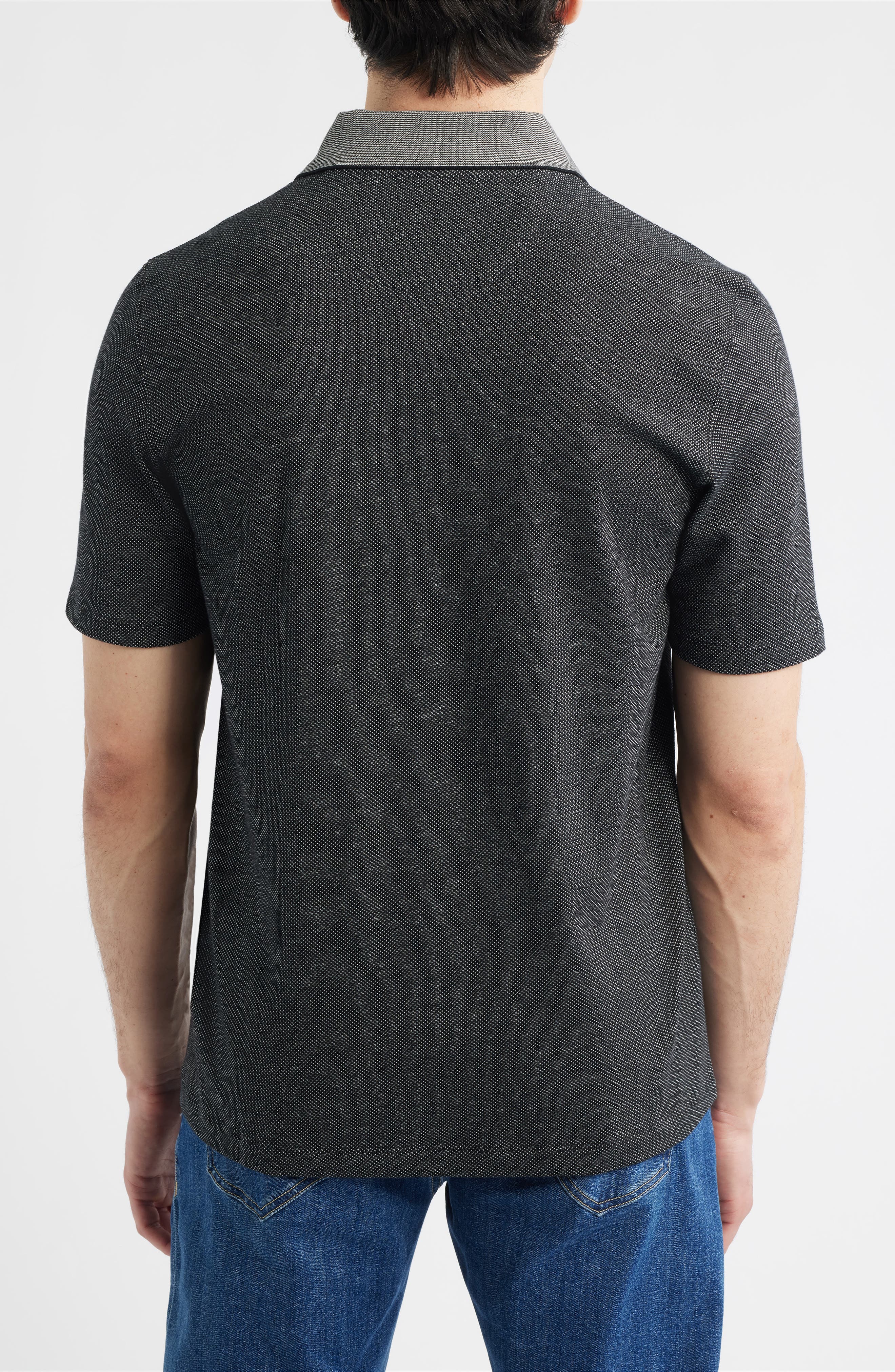 Tonal Bird's Eye Polo - image 2