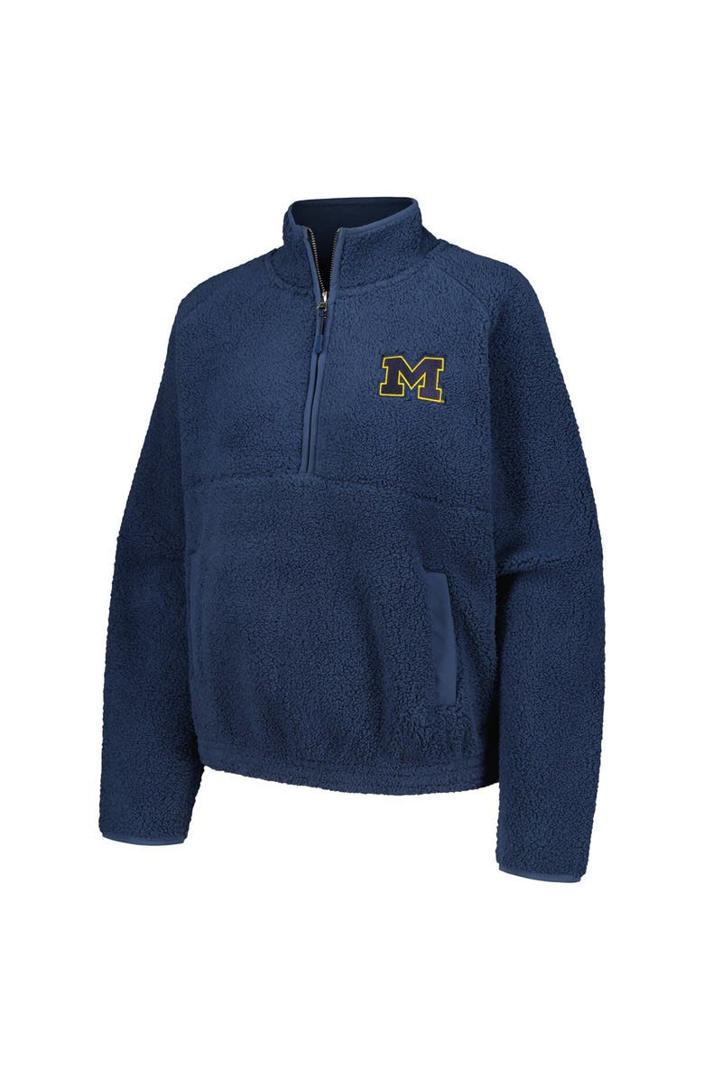 BOXERCRAFT Women's Blue Michigan Wolverines Everest Half-Zip Sweatshirt, Alternate, color, 
