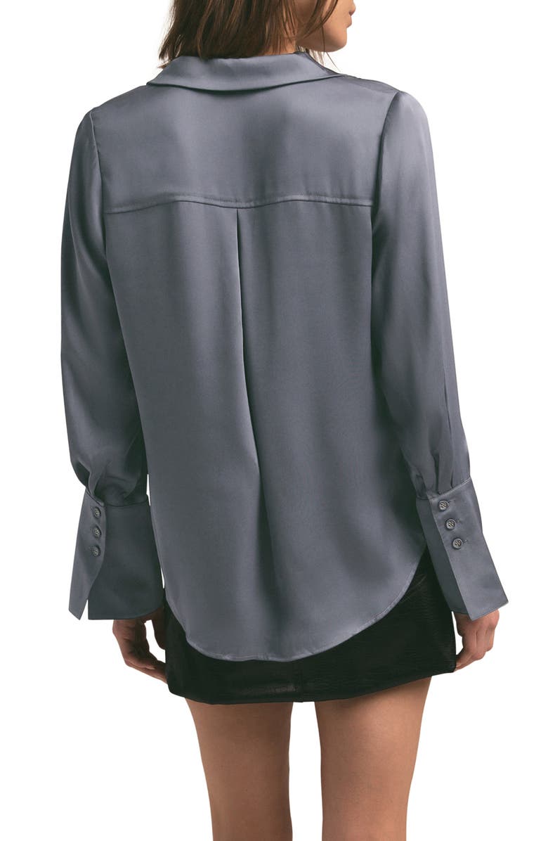 Favorite Daughter The Lily Button-Up Shirt, Alternate, color, Dk Slate