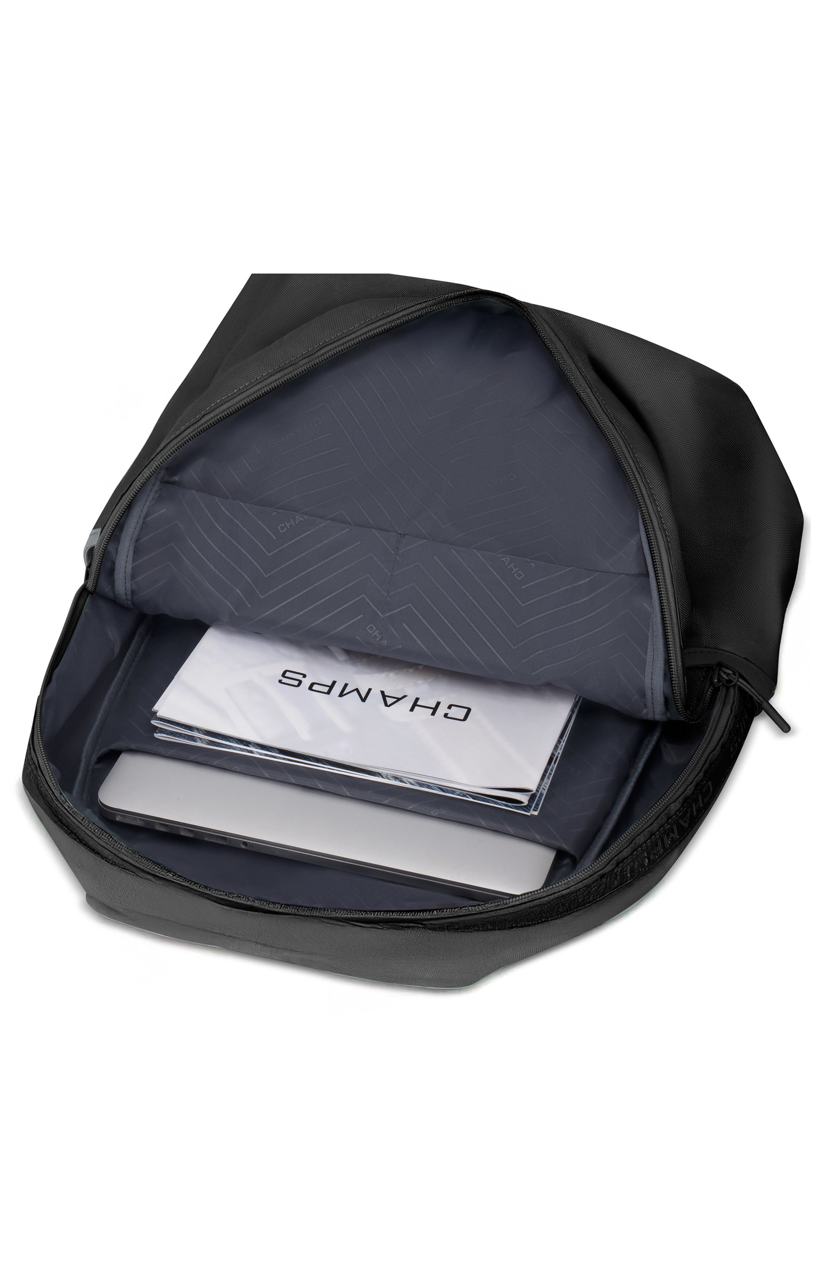 CHAMPS Essentials Nylon Backpack, Alternate, color, Black