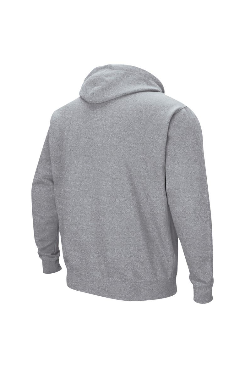Men's Colosseum Heather Gray LSU Tigers Arch & Logo 3.0 Pullover Hoodie, Alternate, color, Heather Gray