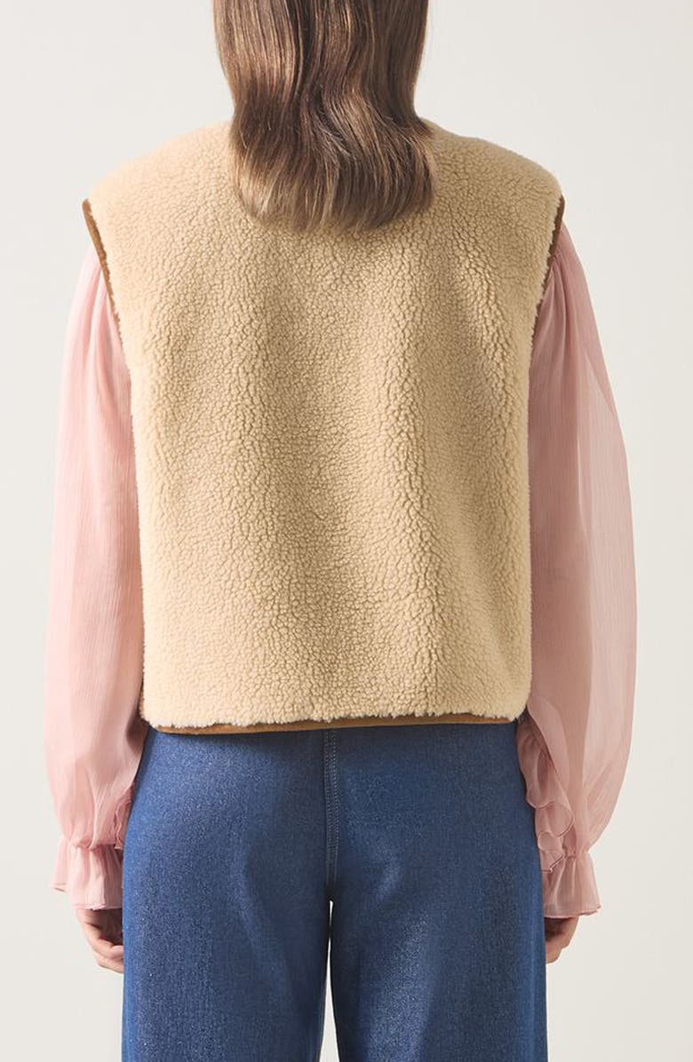 LK Bennett Faux Fur Jacket, Alternate, color, Brown