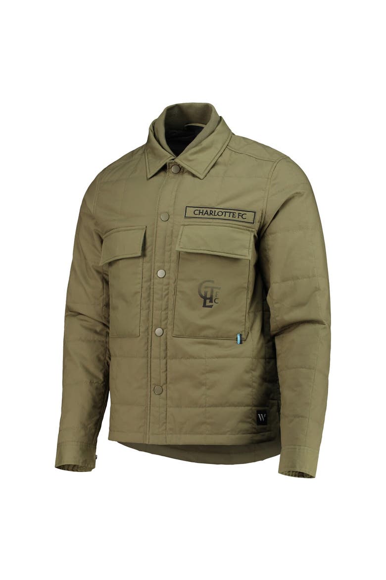 Men's The Wild Collective Green Charlotte FC Utility Full-Snap Jacket, Alternate, color, Green