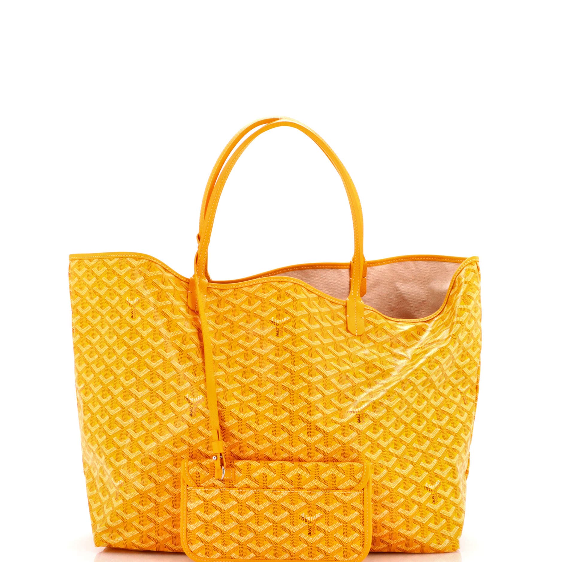 Pre-Owned Goyard Saint Louis Tote Coated Canvas GM, Alternate, color, Orange