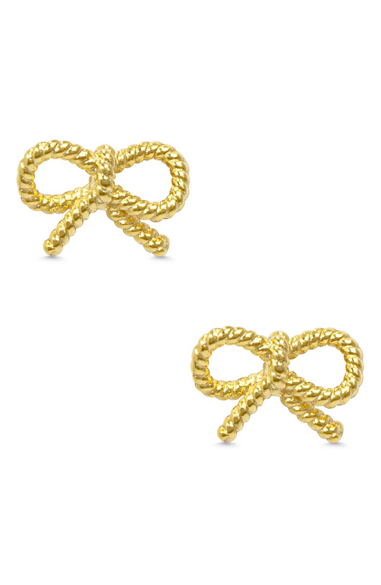 Lily Nily Kids' Bow Twist Stud Earrings, Main, color, Gold