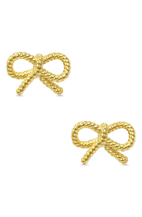 Kids' Bow Twist Stud Earrings
