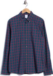 Brooks Brothers Regular Fit Plaid Poplin Button-Down Shirt