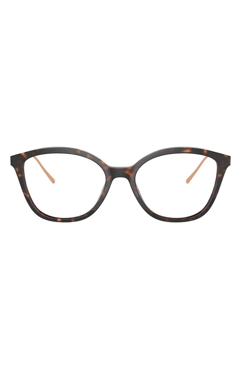 Prada 53mm Round Optical Glasses, Main, color,