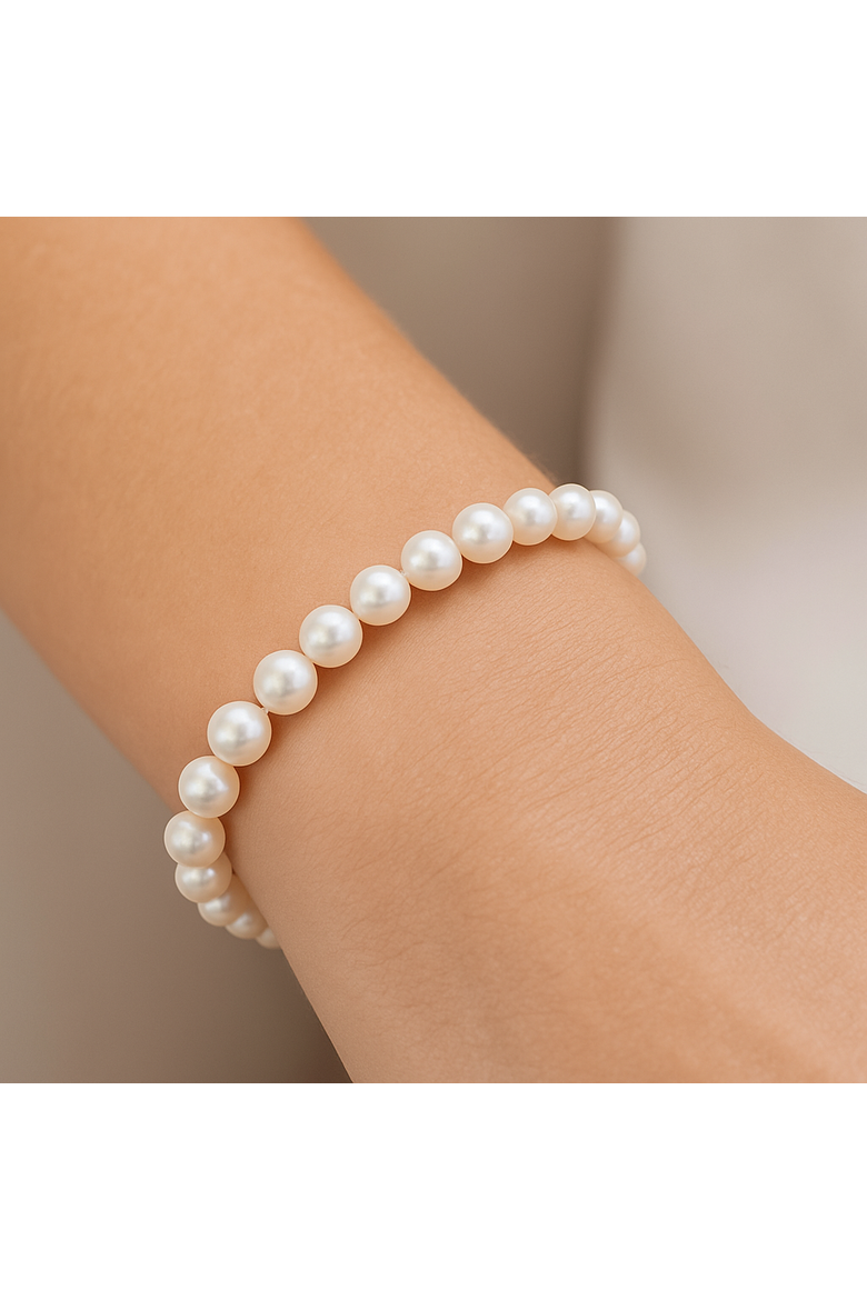 Shell Pearl Jewelry Set, Alternate, color, White