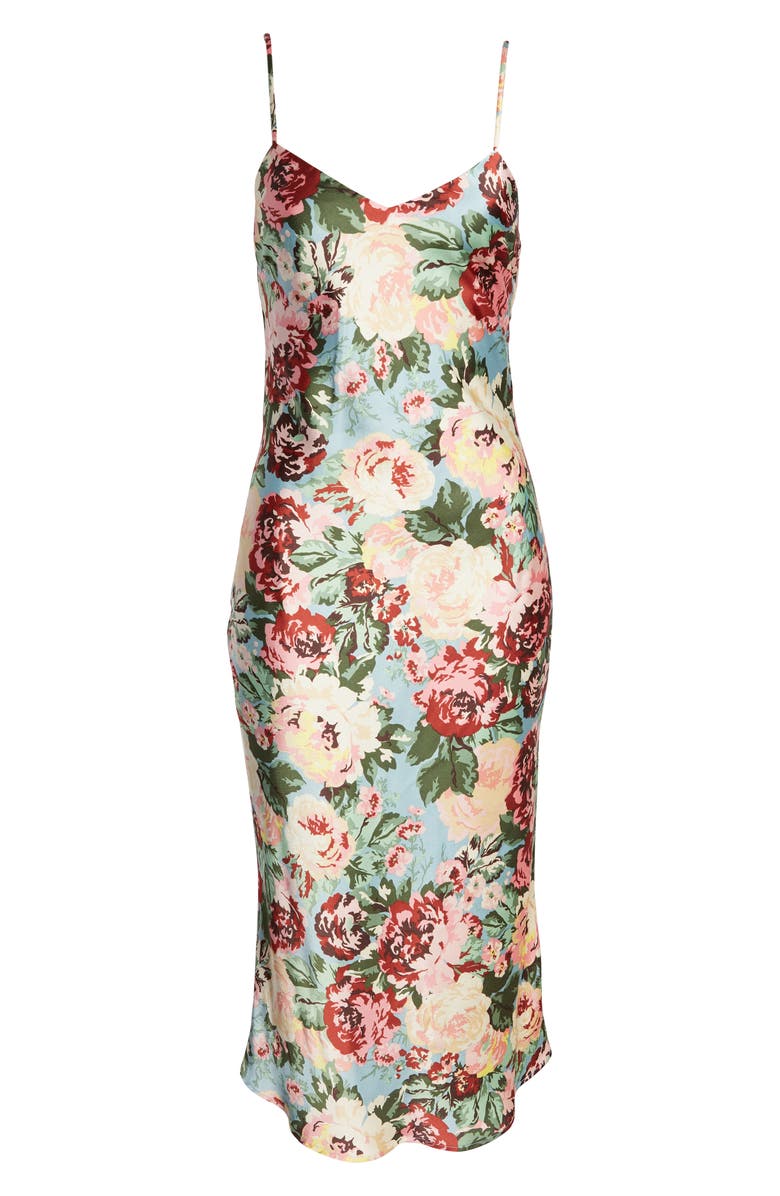 Lost + Wander Emerald Eyes Midi Dress, Alternate, color,