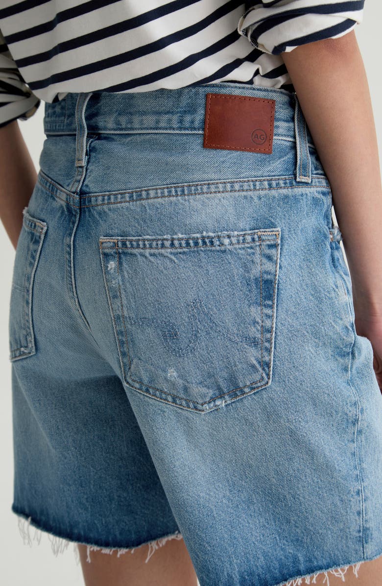 AG Ex-Boyfriend Mid Thigh Denim Cutoff Shorts, Alternate, color, Sierra Meadow