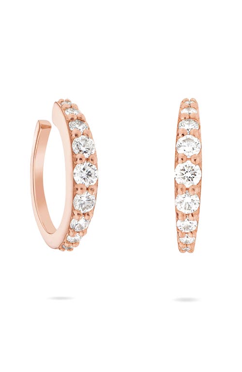 Lana 14k Gold Graduated Ear Cuff In Pink