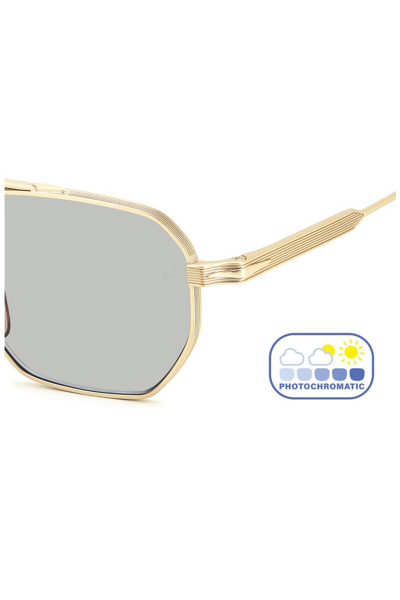 52mm Navigator Sunglasses, Alternate, color, GOLD BROWN HORN/ GRN FT AR