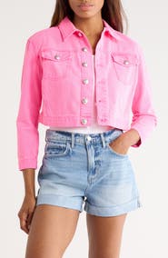 L'AGENCE Koda Crop Denim Jacket