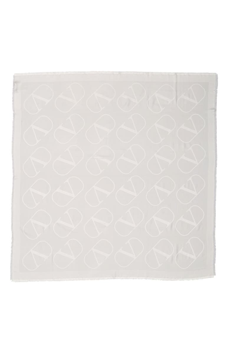 Valentino Garavani VLOGO Silk Blend Scarf, Main, color, 