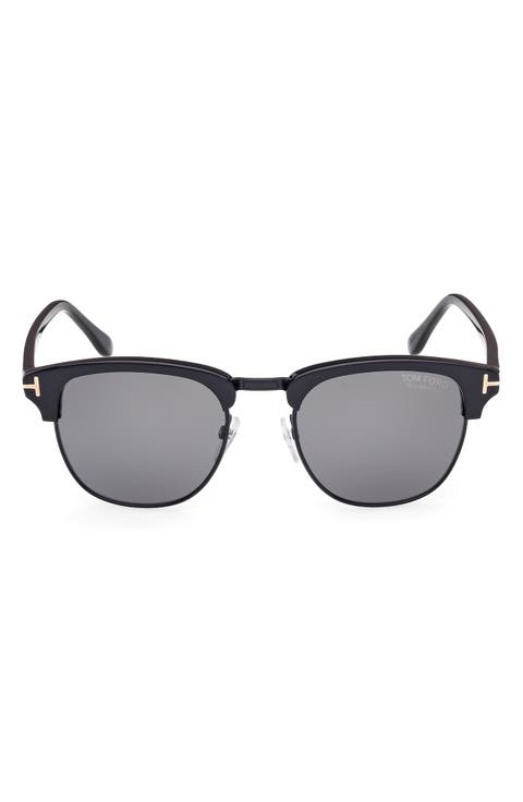 53mm Browline Square Sunglasses
