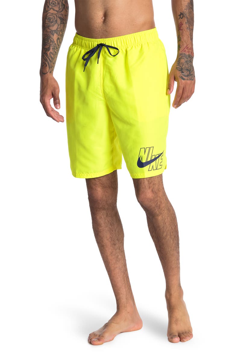 Nike 9" Solid Volley Swim Shorts, Main, color, 