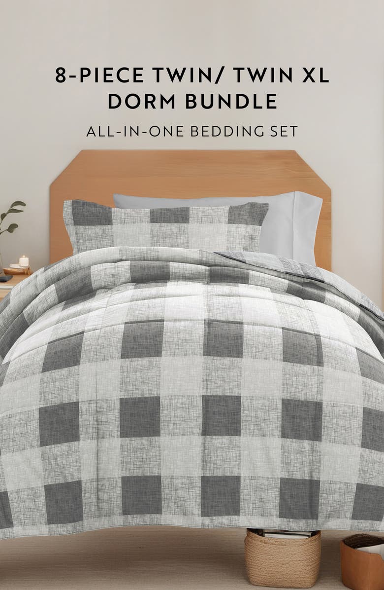 HOMESPUN Ultimate College Essentials Bedding Bundle., Alternate, color, Gray