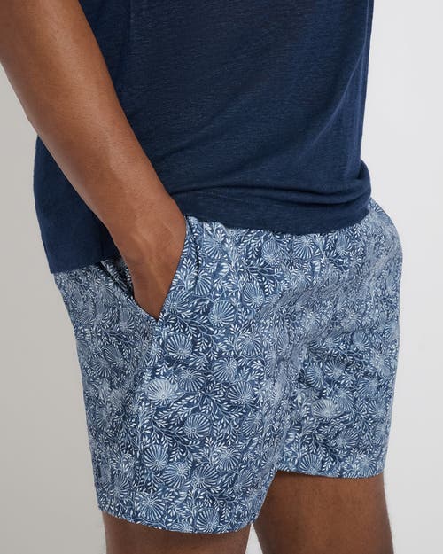 Onia Charles Printed 5 Swim Trunks In Deep Navy Multi