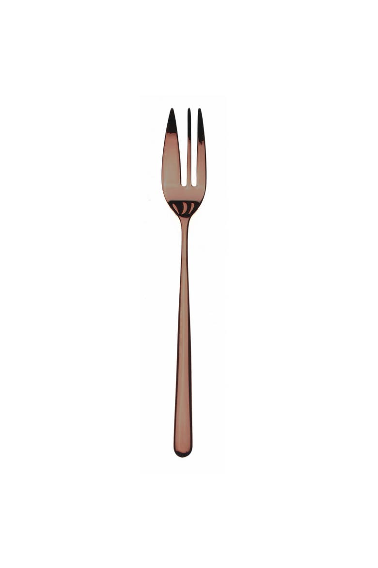 Linea Cake Forks Gift Box Set - 6 Pieces, Main, color, Mettalic Bronze