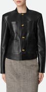 Bottega Veneta Soft Napa Lambskin Leather Jacket with Knot Buttons