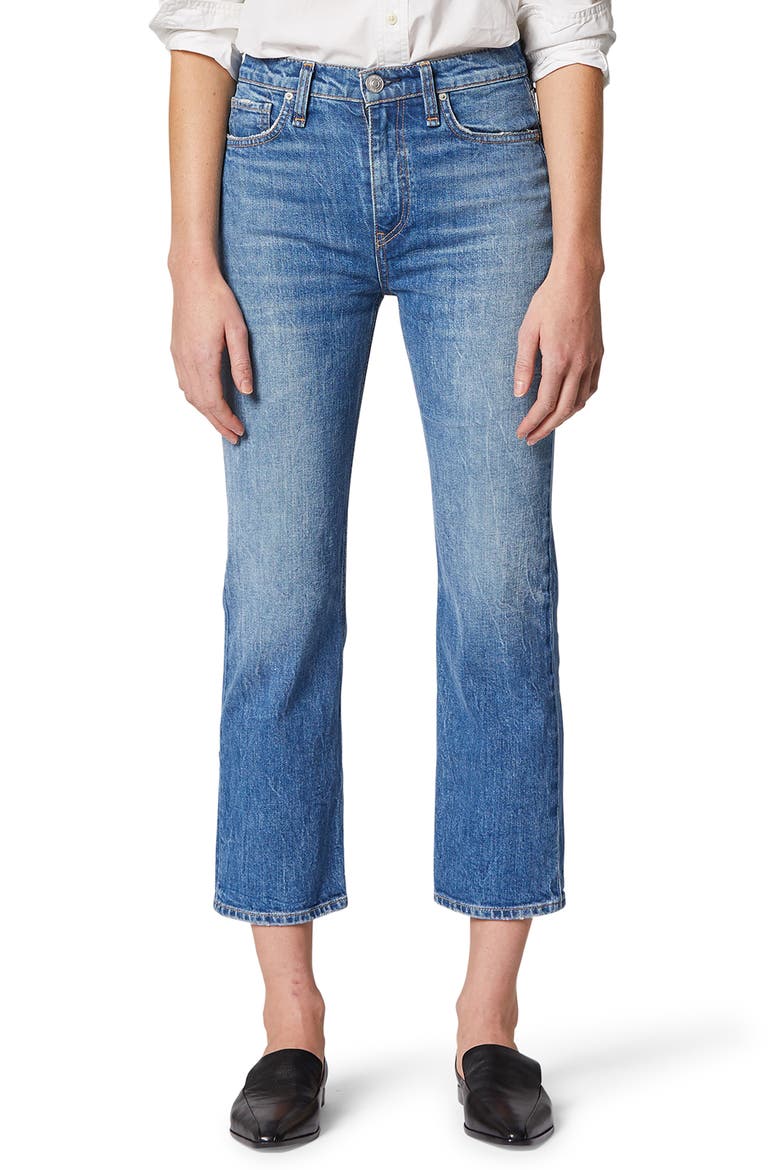 Remi High Waist Crop Straight Leg Jeans, Main, color, LULLABY