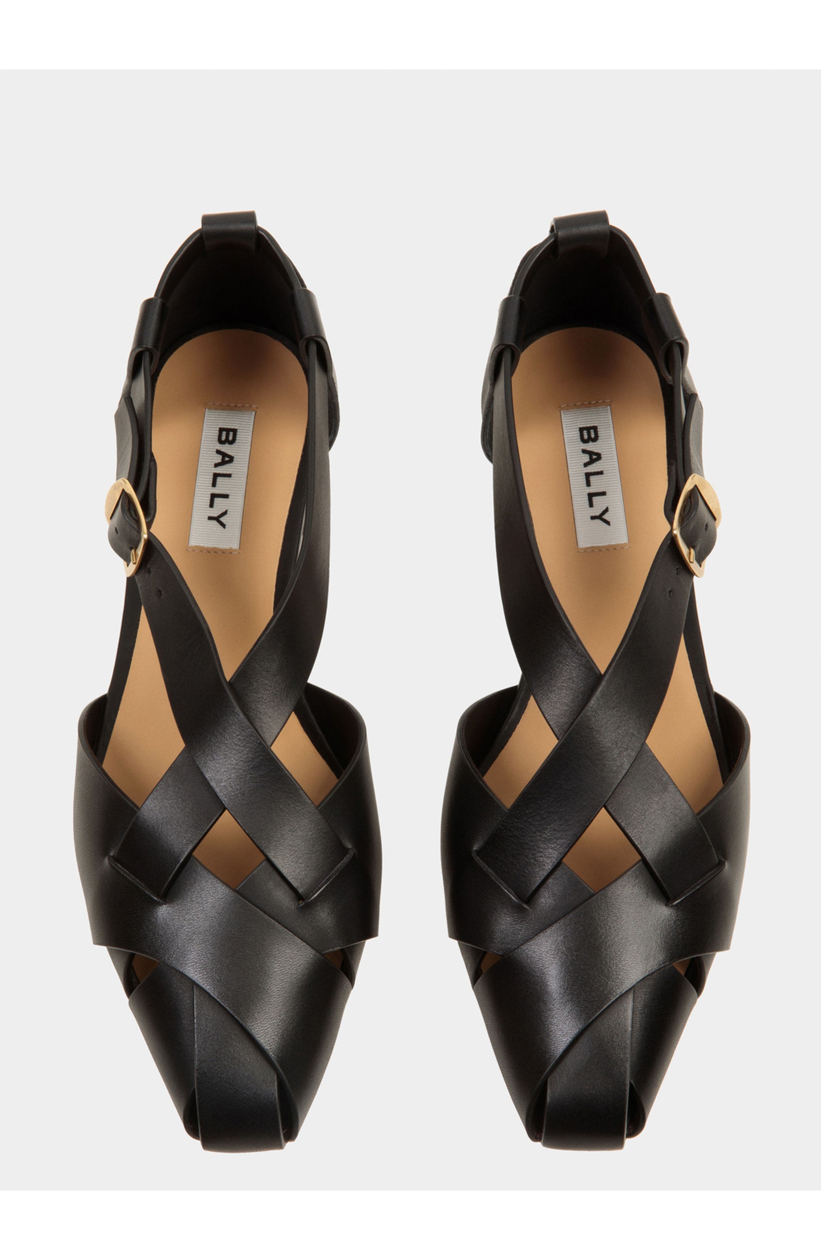 Bally Sylt Flat, Alternate, color, Black