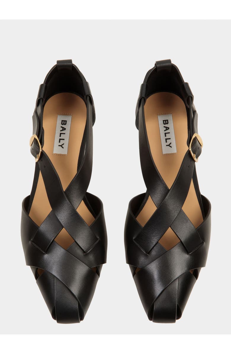 Bally Sylt Flat, Alternate, color, Black