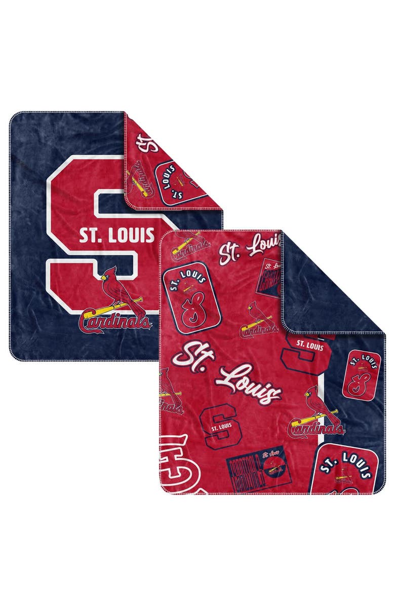 LOGO BRANDS St. Louis Cardinals 50" x 60" Dream Weave Throw Blanket, Main, color, Red