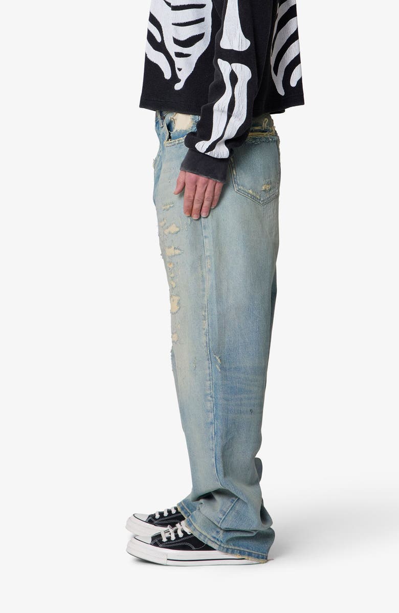 mnml Distressed Ultra Baggy Jeans, Alternate, color, 