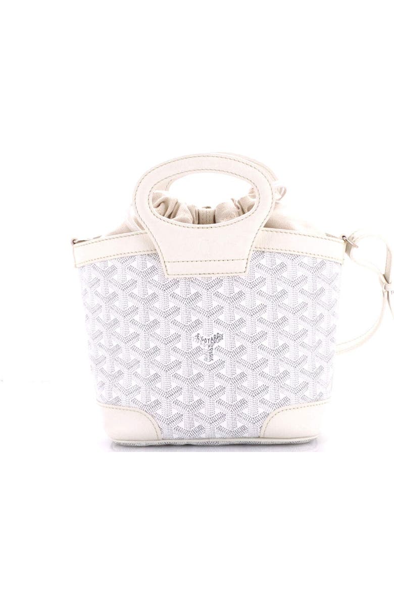 Pre-Owned Goyard Beluga Bag Coated Canvas Mini, Alternate, color, White