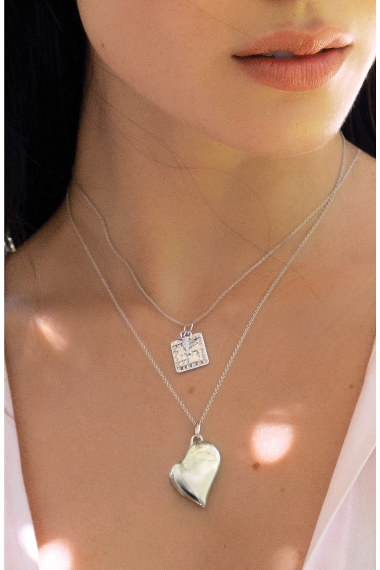 She is Fierce Sterling Silver Necklace, Alternate, color, STERLING SILVER