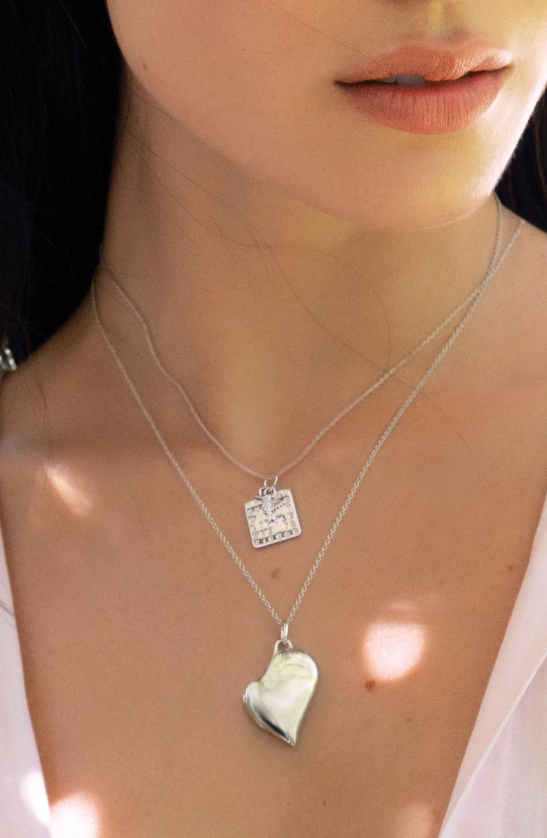 Monica Rich Kosann She is Fierce Sterling Silver Necklace, Alternate, color, Silver