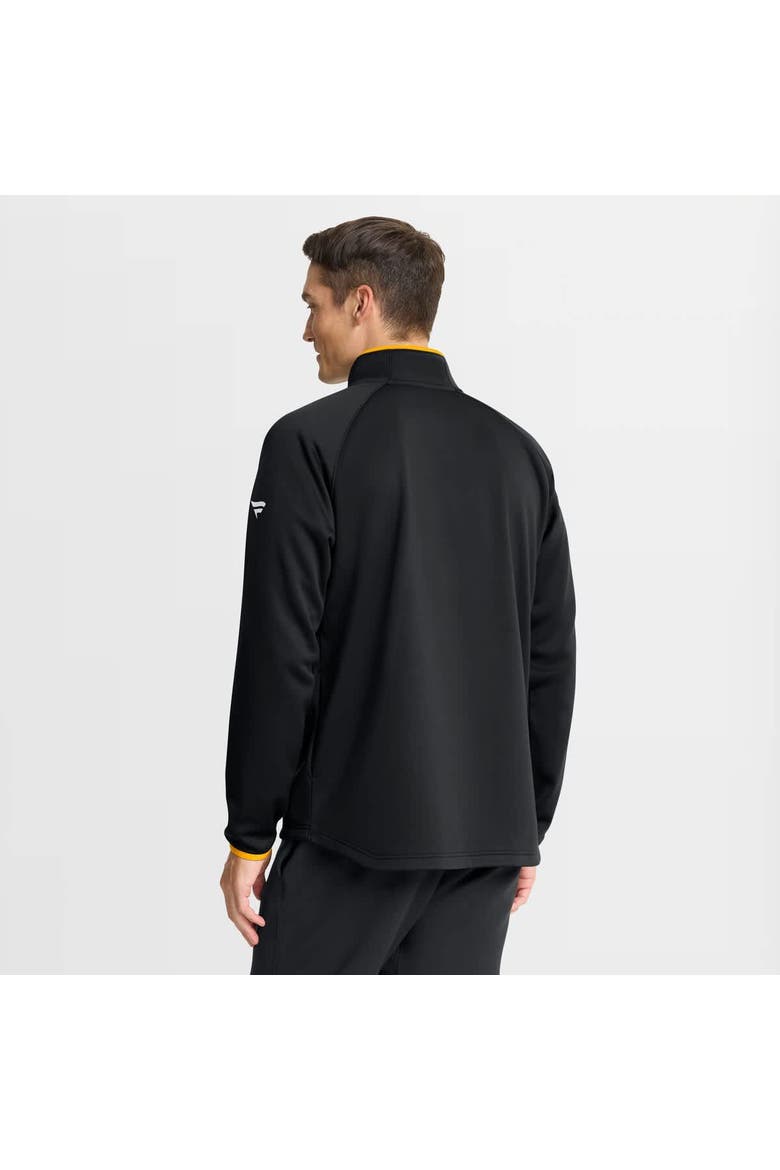 Men's Fanatics Black Boston Bruins Authentic Pro Rink Raglan Quarter-Zip Pullover, Alternate, color, Black