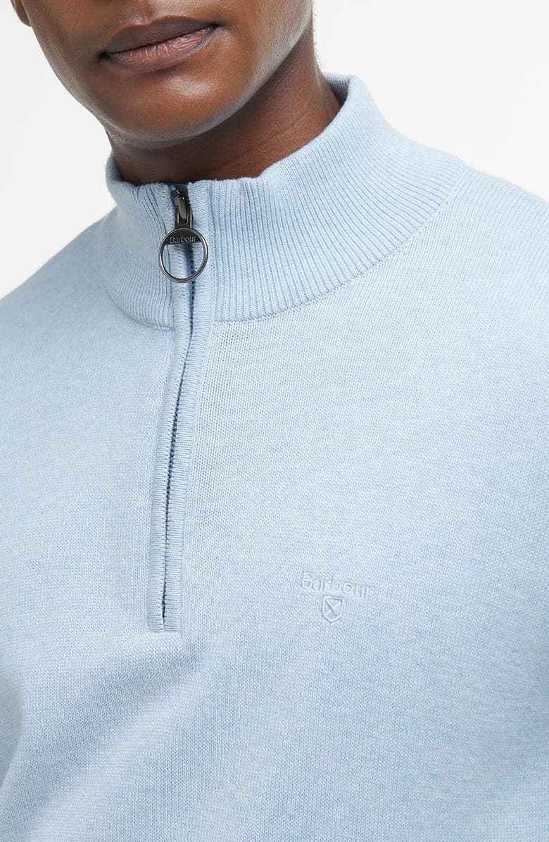 Barbour Cotton Half Zip Sweater, Alternate, color, 
