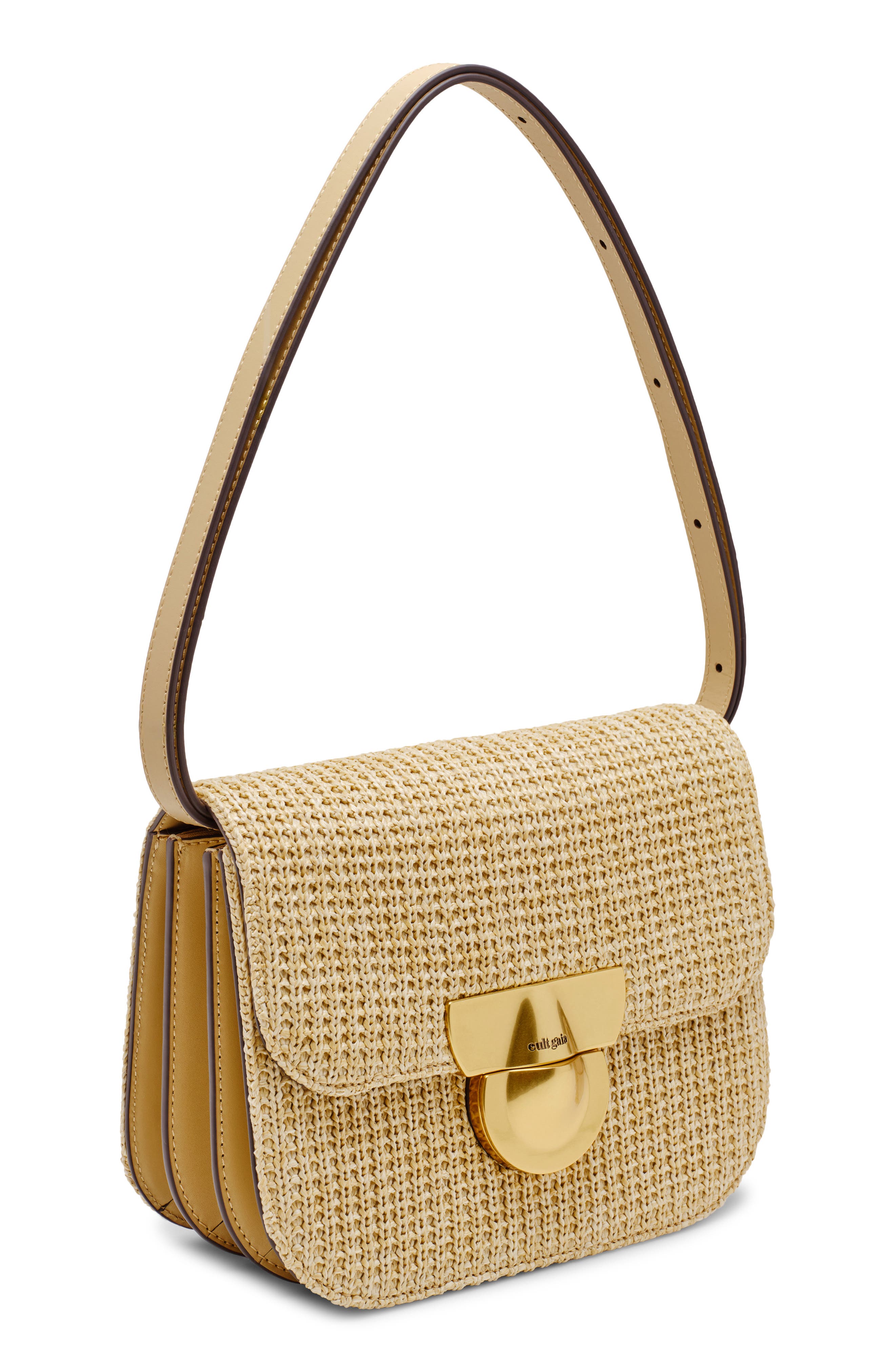 Cult Gaia Tazia Shoulder Bag, Alternate, color, Natural