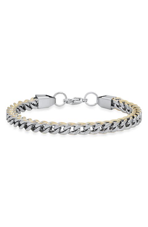 Stainless Steel Curb Chain Bracelet