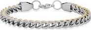HMY JEWELRY Stainless Steel Curb Chain Bracelet