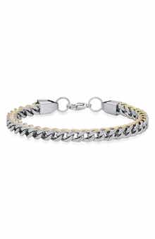 HMY JEWELRY Stainless Steel Curb Chain Bracelet