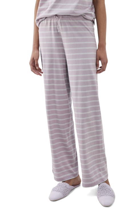 Stripe Cotton Pajama Pants