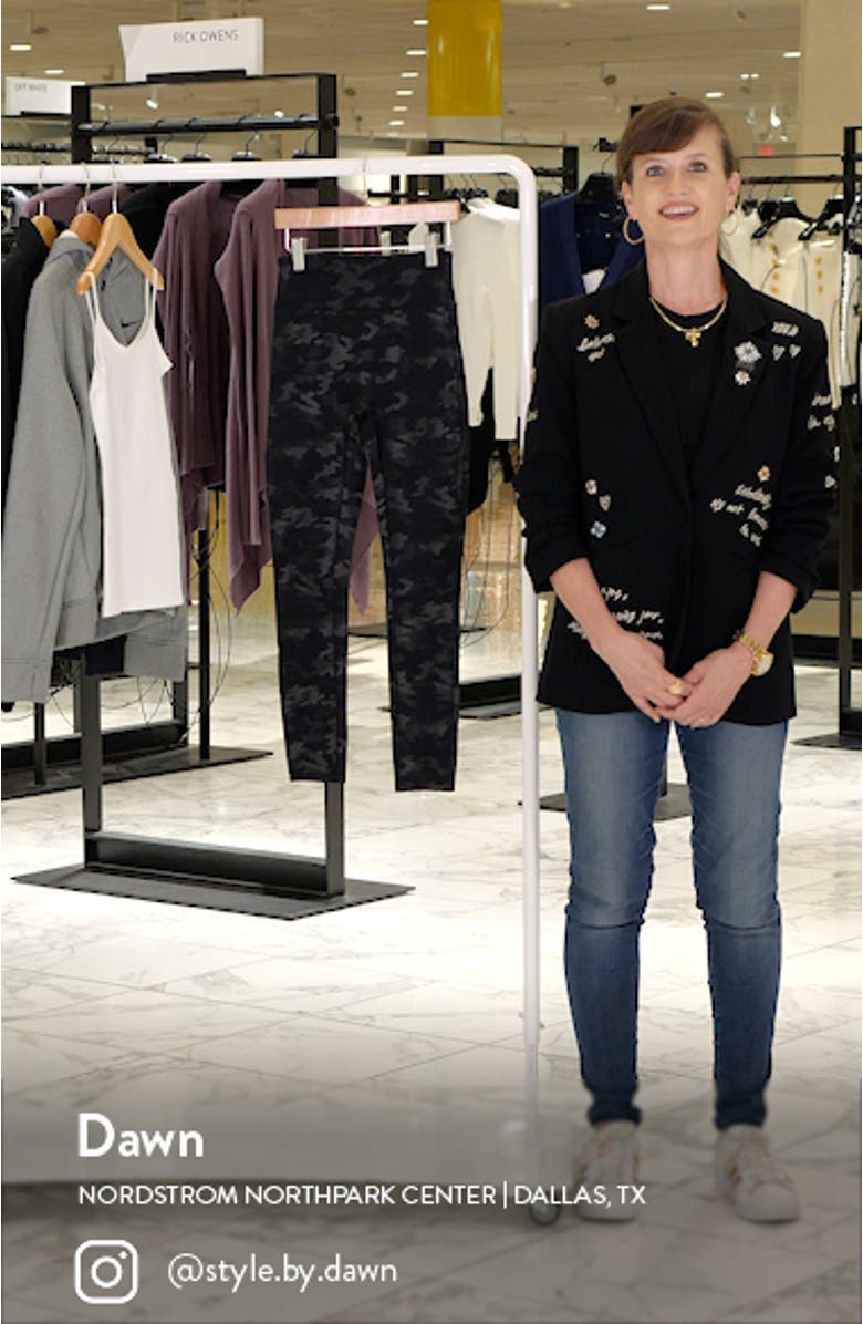 Kids' Camo Faux Leather Leggings, sales video thumbnail