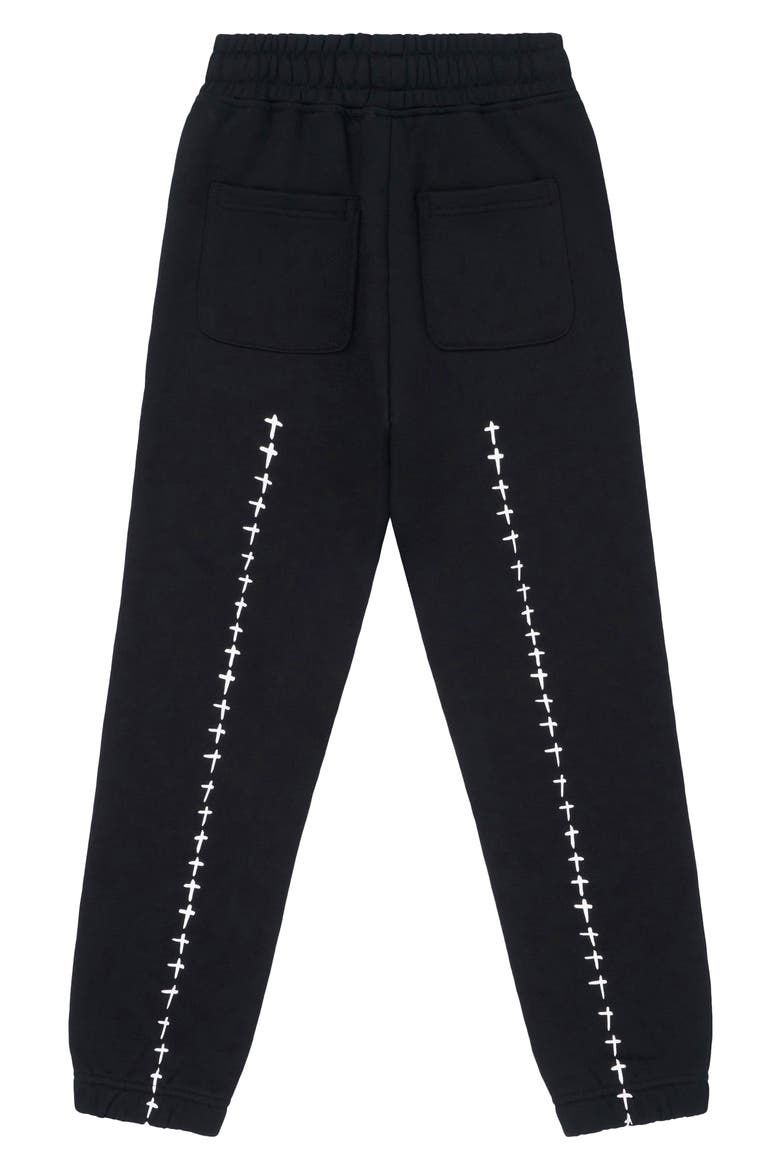Kids' Ewan Cotton Sweatpants, Alternate, color, BLACK SPIKE RTA
