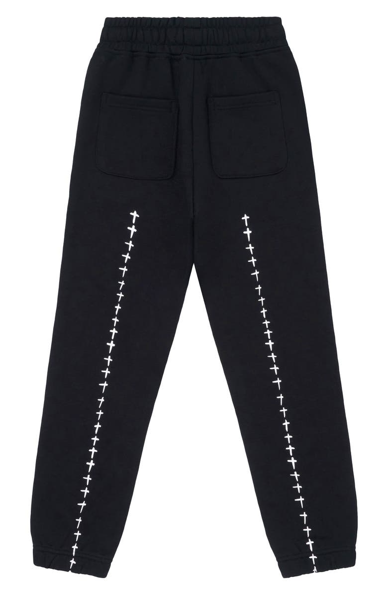 RtA Kids' Ewan Cotton Sweatpants, Alternate, color, Black Spike Rta