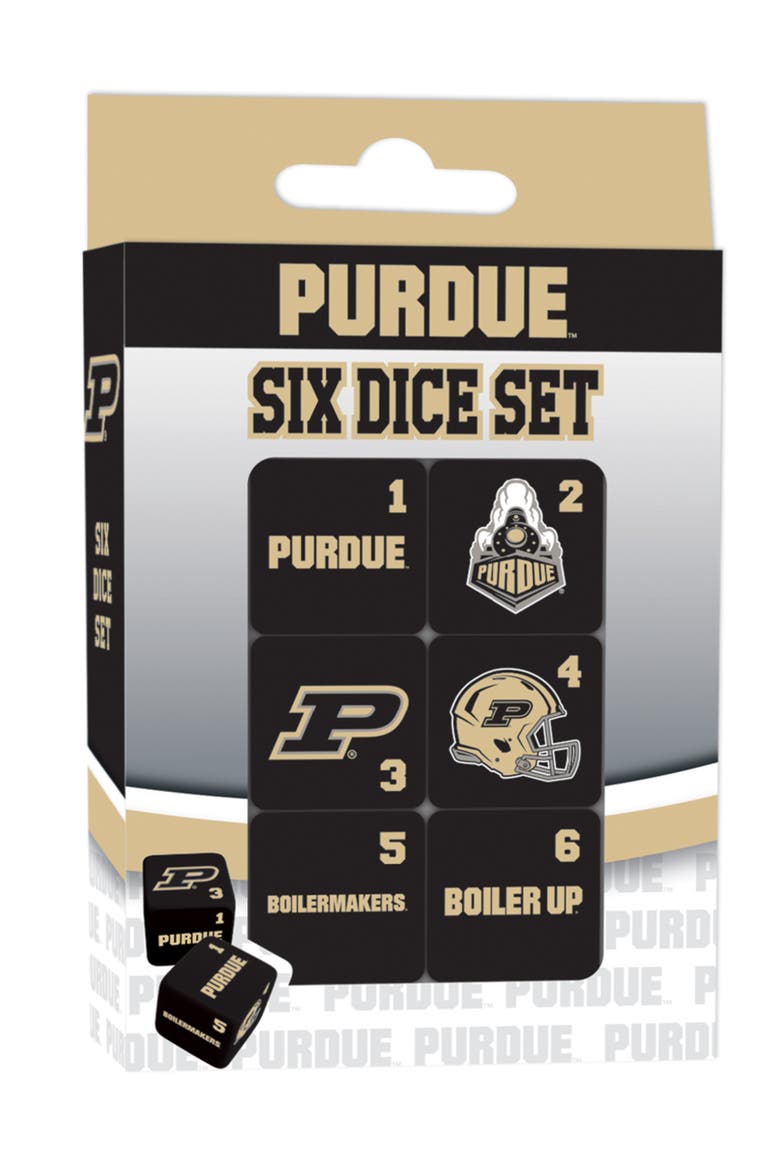 Purdue Boilermakers Dice Set - 19mm, Main, color, Multicolor