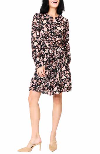 GIBSONLOOK Floral Long Sleeve Dress