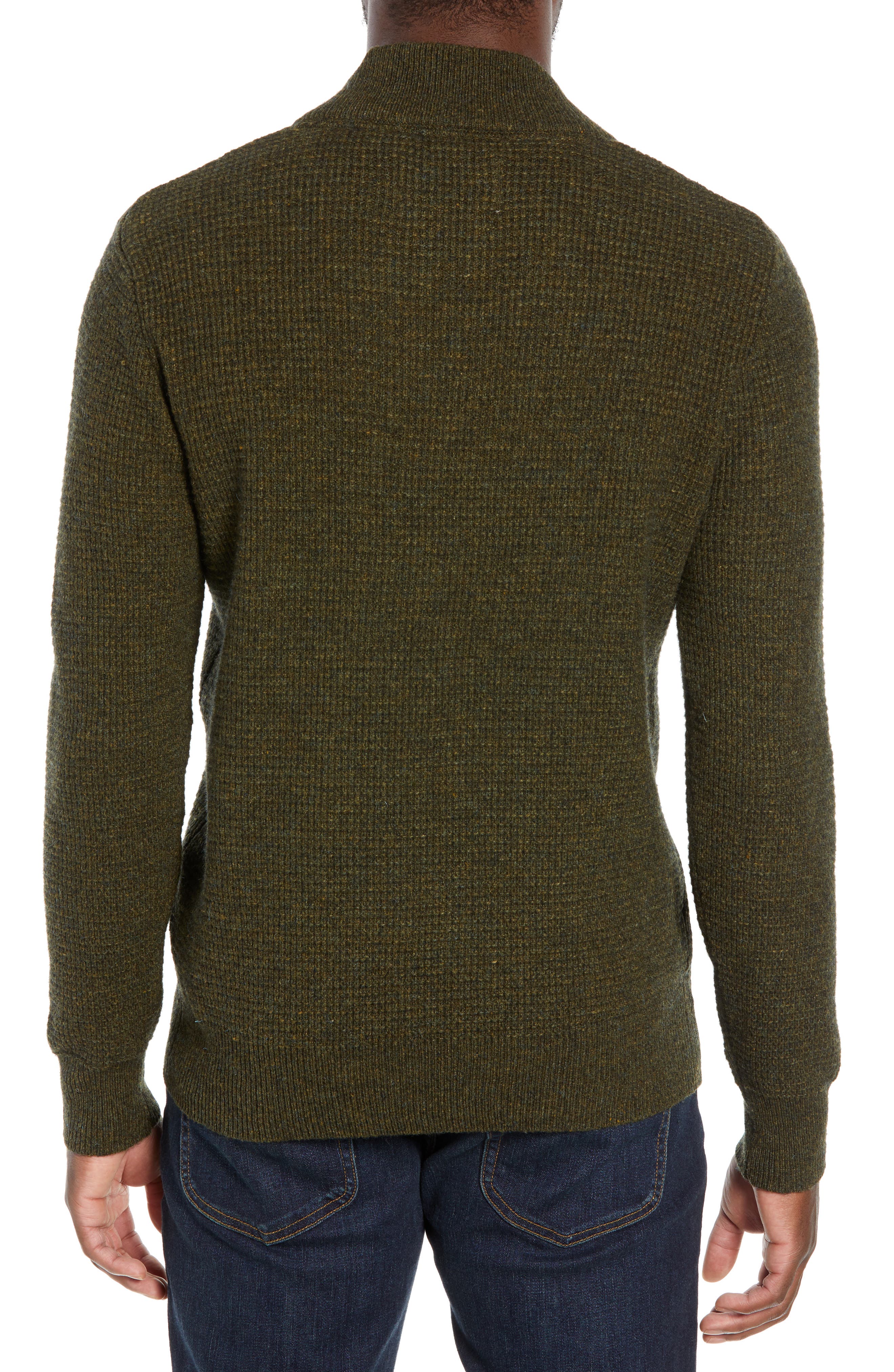 Waffle Knit Thermal Wool Blend Pullover - image 4